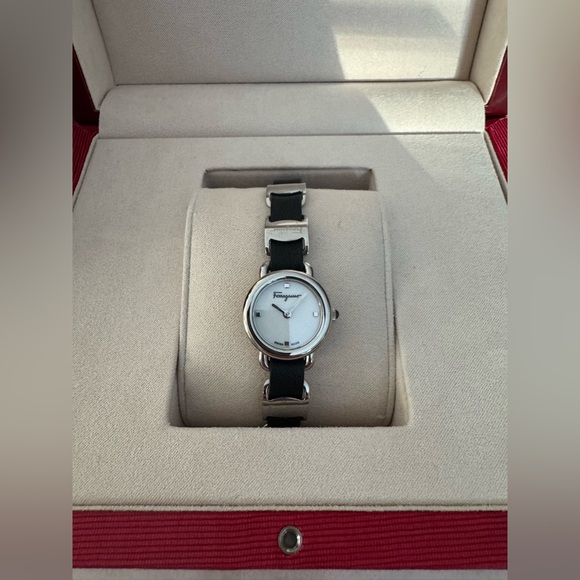 Salvatore Ferragamo Stainlesss Steel, Sapphire Crystal Leather Watch - Picture 3 of 5